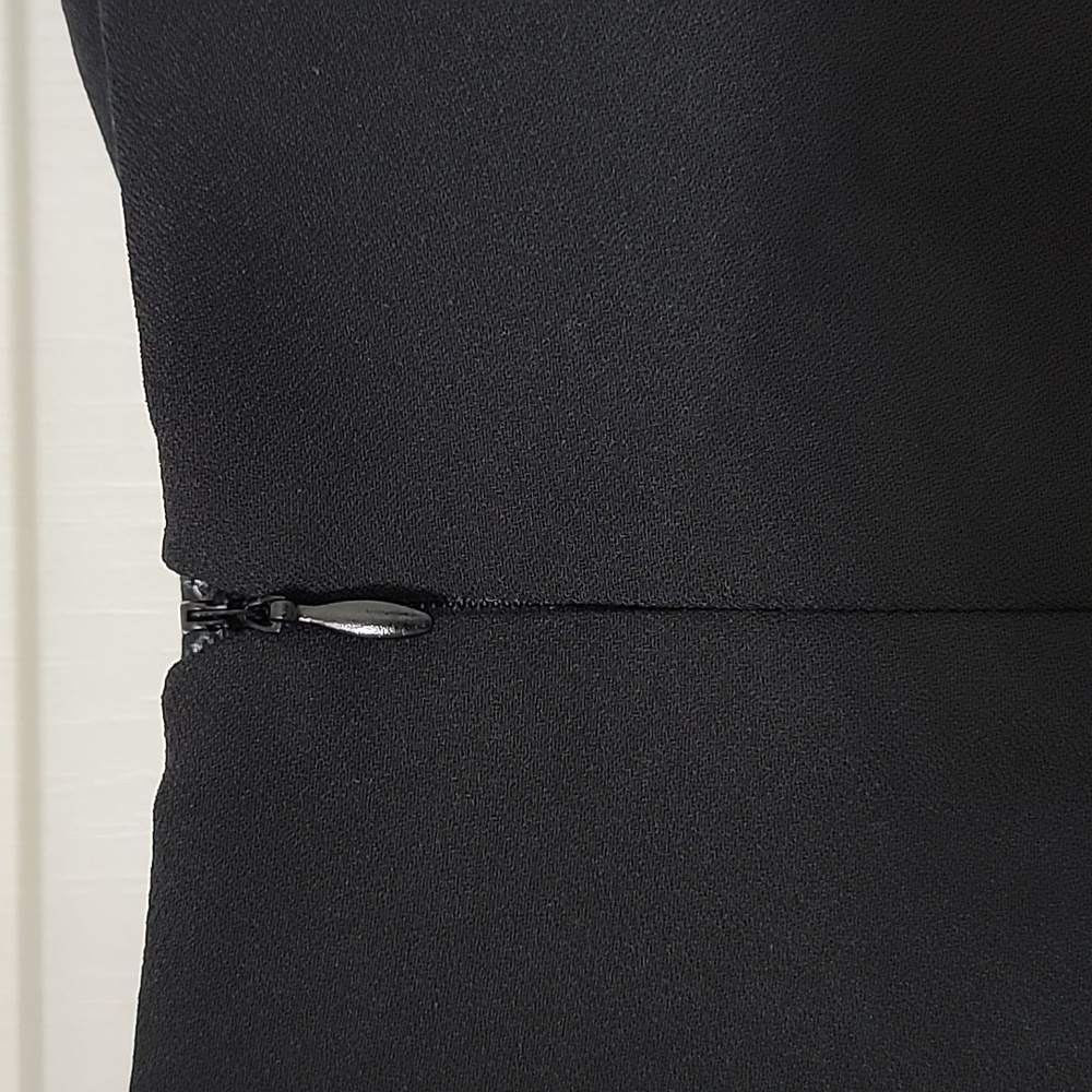 Criscione New York Size S Black Vintage Pencil Skirt Pleated Side Waist, Lined - Picture 4 of 10
